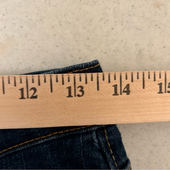 Levis 512 Jeans Women’s 8M Mid Rise Red Tag Medium Wash Logo Denim - Picture 9 of 11